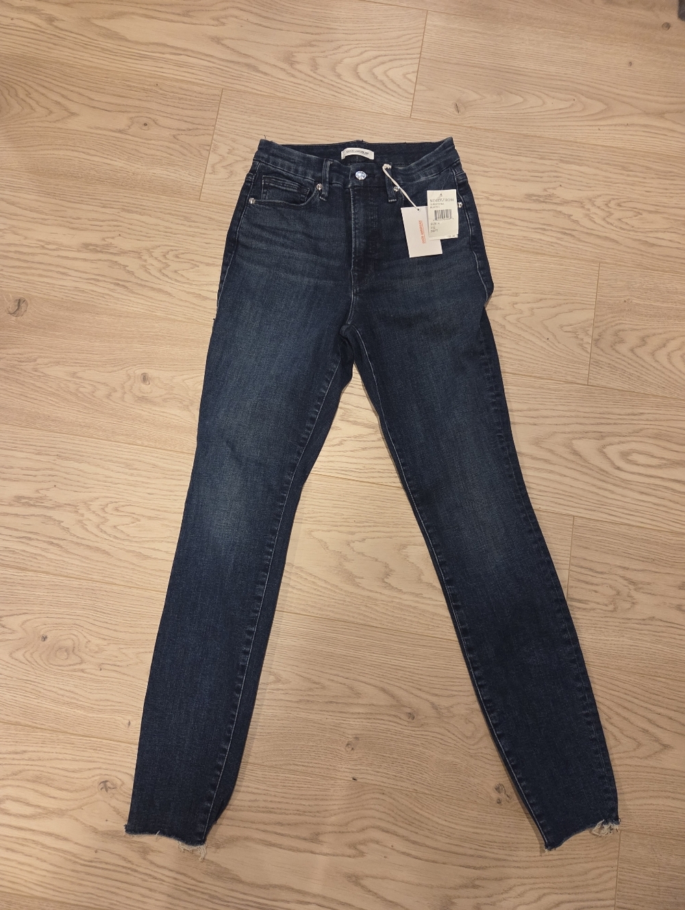 NWT Good American High-Rise Dark Wash Women’s Skinny Jeans